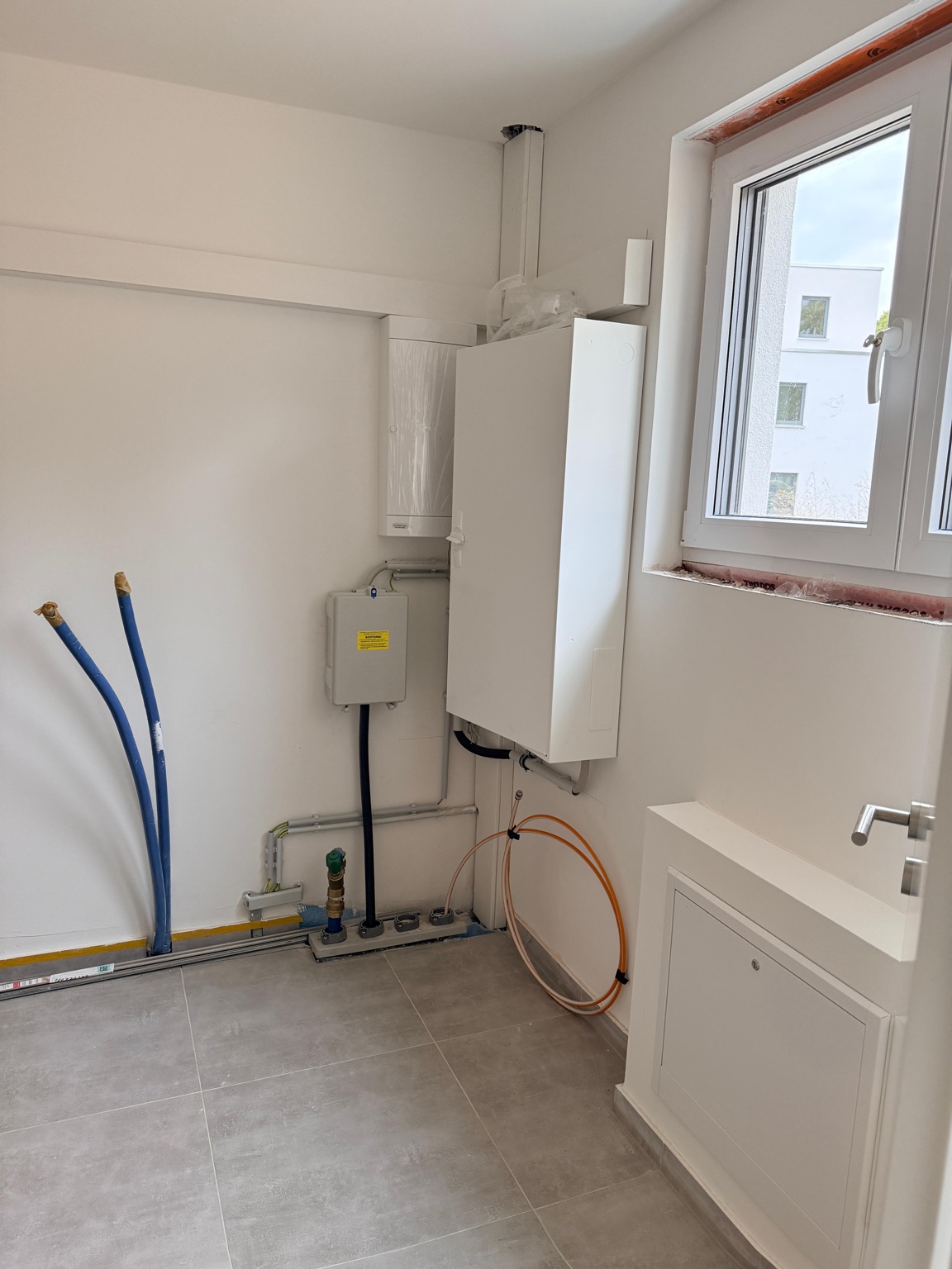 Aktueller Baufortschritt im Hauswirtschaftsraum